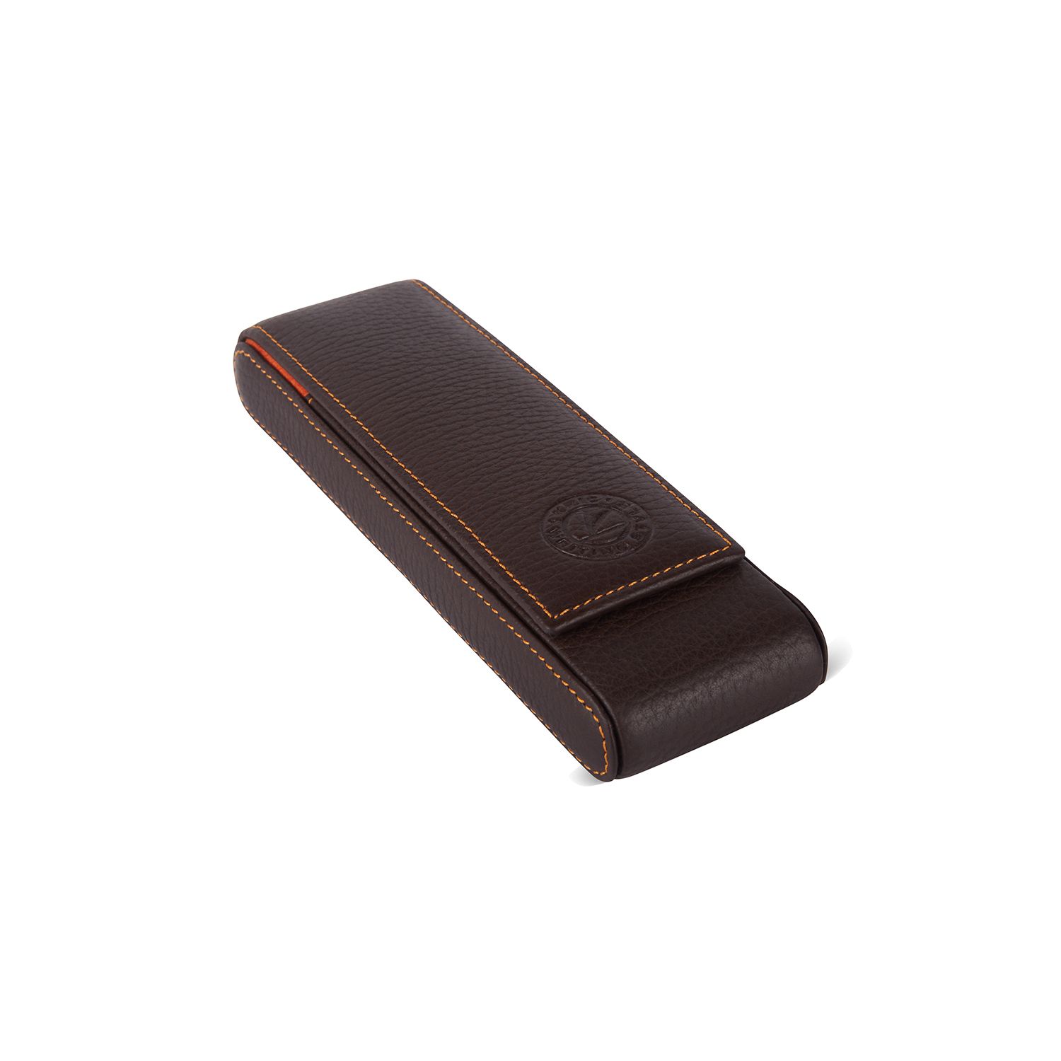 KRIC 2 PCS LEATHER PEN HOLDER - BROWN