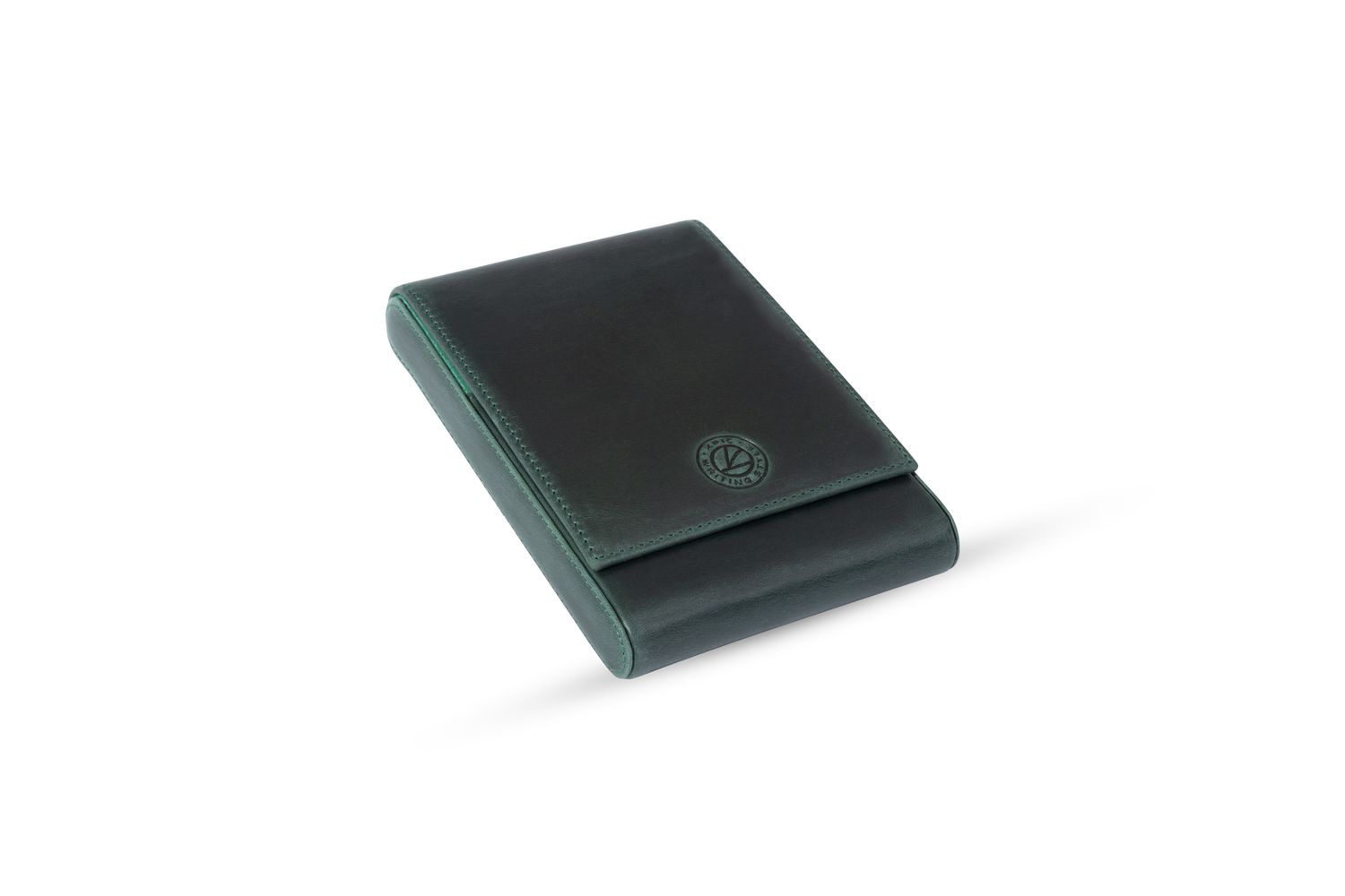 KRIC 5 PIECE LEATHER PEN HOLDER -DUBLIN GREEN