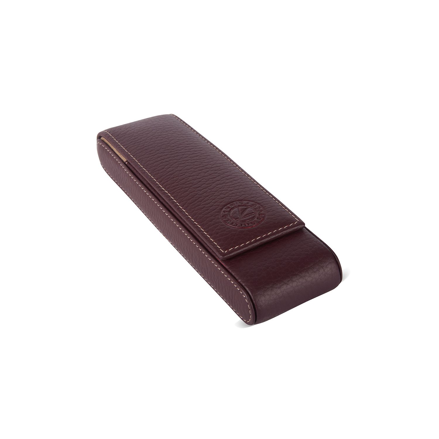 KRIC 2 PCS LEATHER PEN HOLDER -BURGUNDY