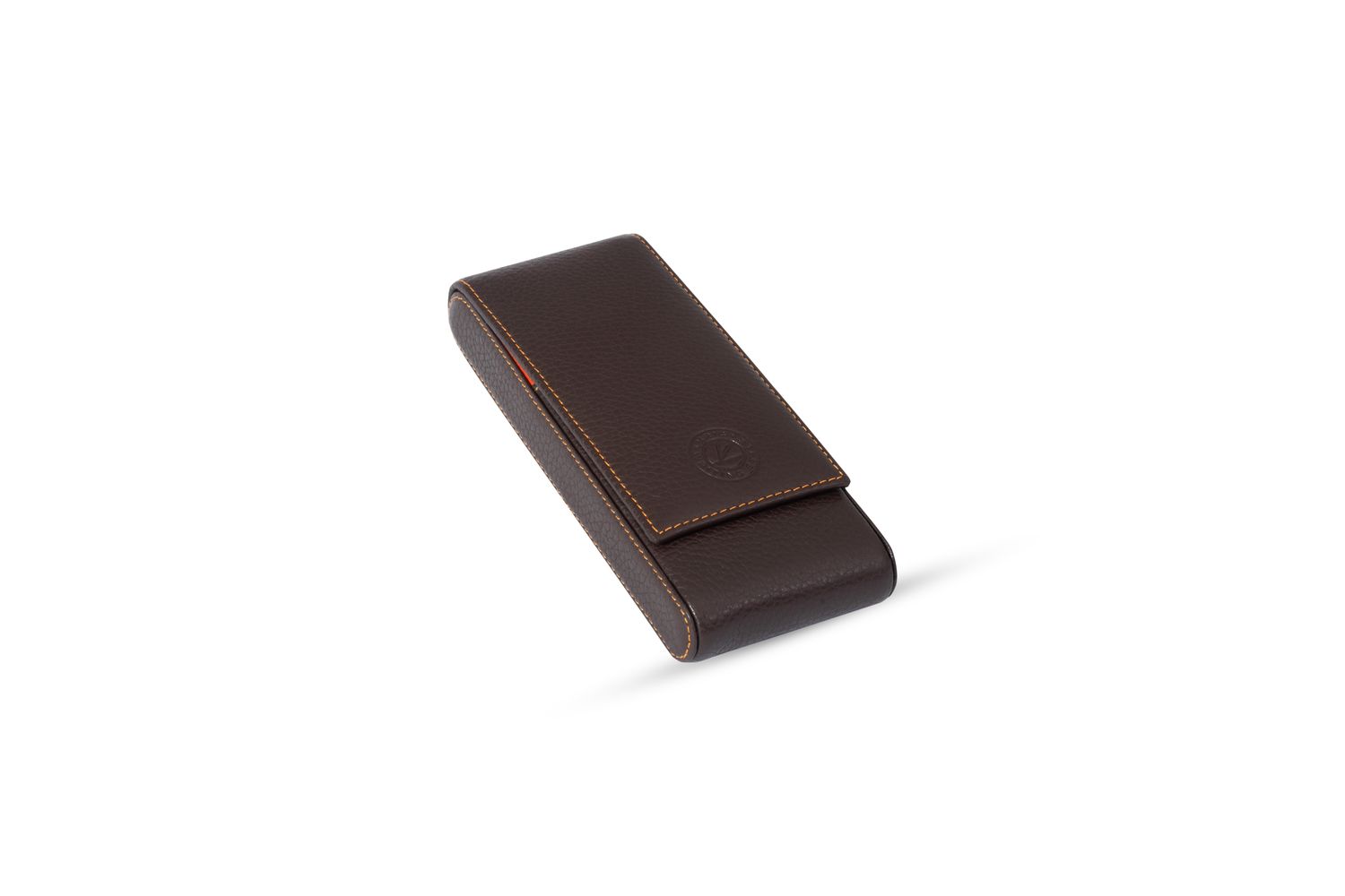 KRIC 3-PIECE LEATHER PEN HOLDER FLOATER COFFEE