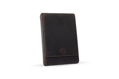 KRIC 5 PCS LEATHER PEN HOLDER -CRAZY  COFFEE