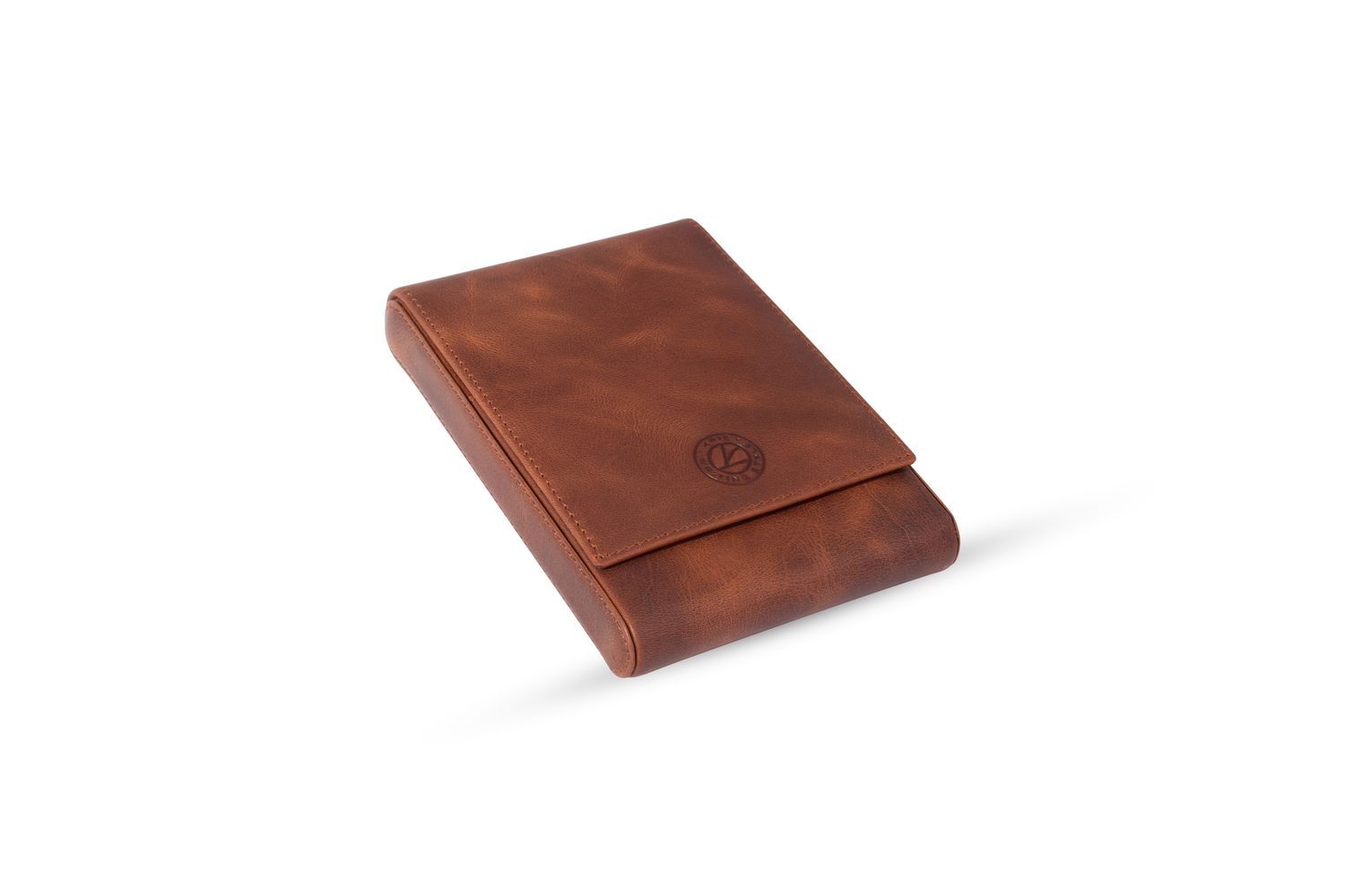 KRIC 5 PCS LEATHER PEN HOLDER - TOBACCO