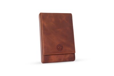 KRIC 5 PCS LEATHER PEN HOLDER - TOBACCO