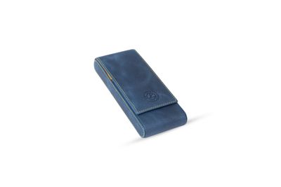 KRIC 3 PCS LEATHER PEN HOLDER  WHEAT BLUE