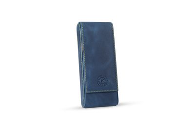 KRIC 3 PCS LEATHER PEN HOLDER  WHEAT BLUE