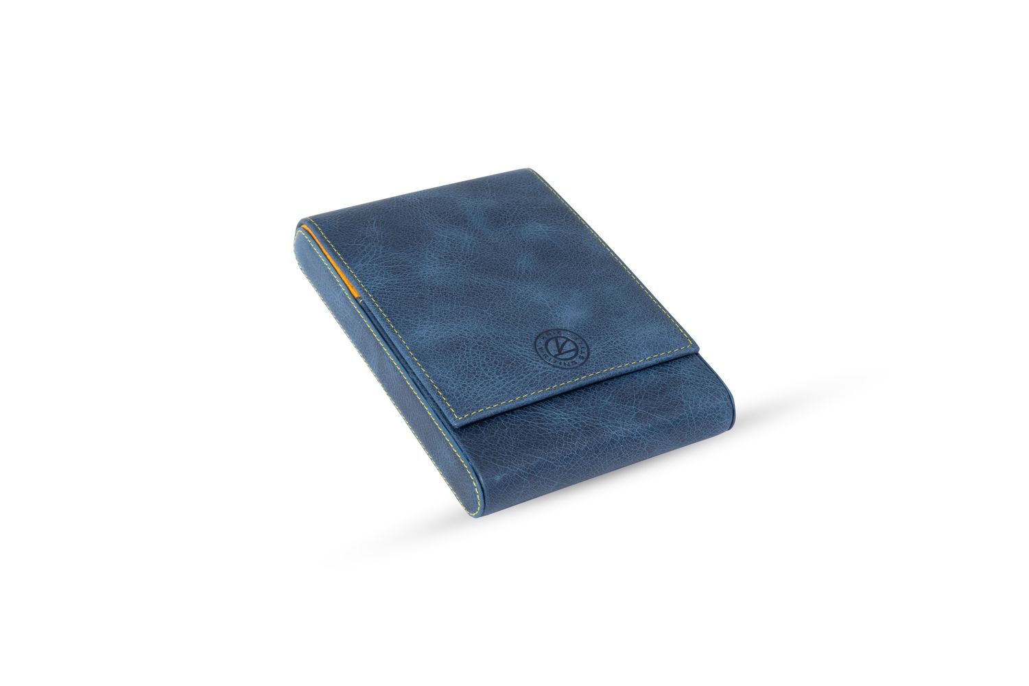 KRIC 5 PCS LEATHER PEN HOLDER -WHEAT BLUE