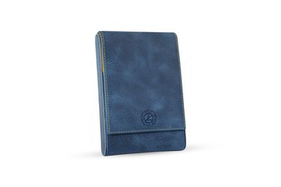 KRIC 5 PCS LEATHER PEN HOLDER -WHEAT BLUE