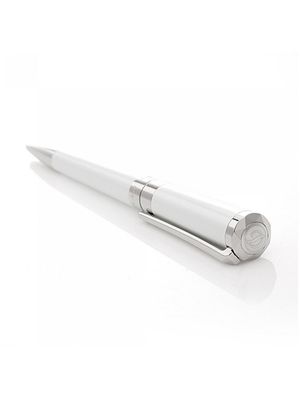 ST DUPONT Ballpoint Pen Liberte White and Palladium