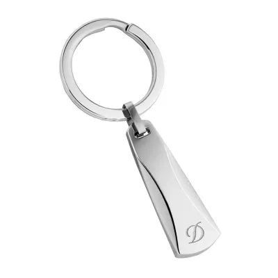 S.T Dupont Key Ring Zip Inox Stainless Steel