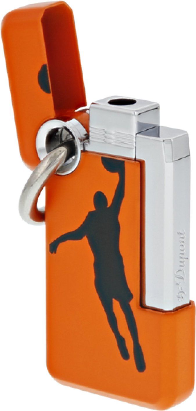 ST DUPONT Lighter Hook Dunk Orange Torch Flame