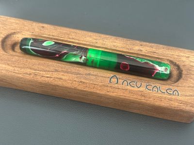 Nev Kalem Amber Fountain Pen # 6 Jowo Stainless steel Gold Nib - Nazenin