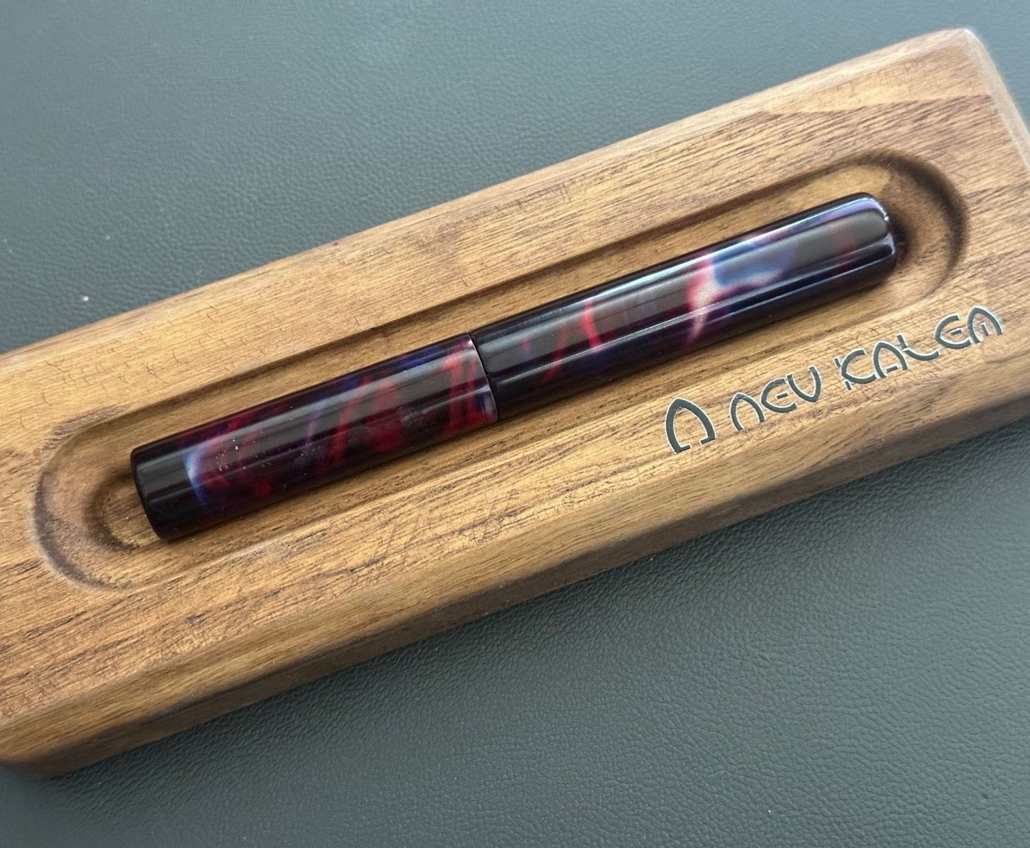 Nev Kalem Amber Fountain Pen # 6 Jowo Stainless steel Silver Nib - Mesk