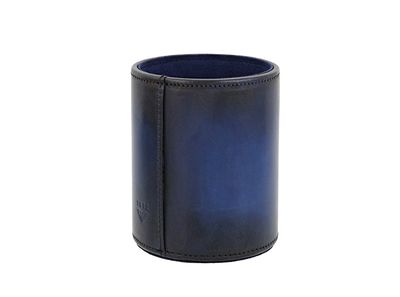 ST Dupont  Atelier Blue Genuine Leather Pen Cup Holder