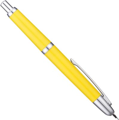 Jinhao Model 20 Yellow Silver Trim Fine Fountain Pen - Fine Nib