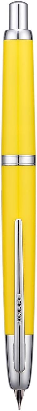 Jinhao Model 20 Yellow Silver Trim Fine Fountain Pen