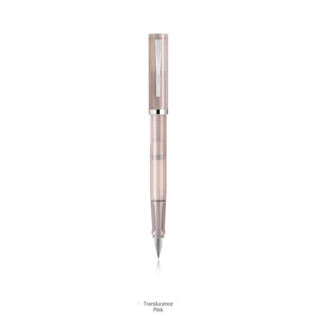Jinhao Model 58D Transparent Pink  Fine Fountain Pen