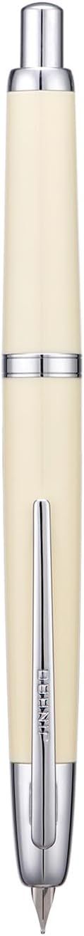 Jinhao Model 20 White Silver Trim Fine Fountain Pen