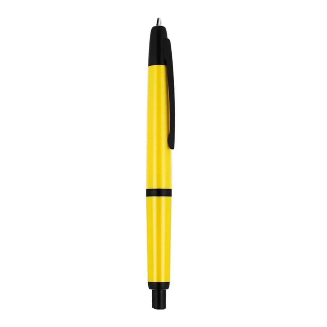 Jinhao Model 20 Yellow Black Trim Fine Fountain Pen - Fine Nib