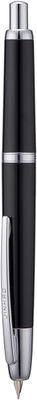 Jinhao Model 20 Black Silver Trim Fine Fountain Pen - Fine Nib