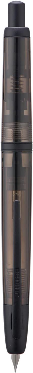 Jinhao Model 20 Transparent Full Black and Brown Fountain Pen - Fine Nib