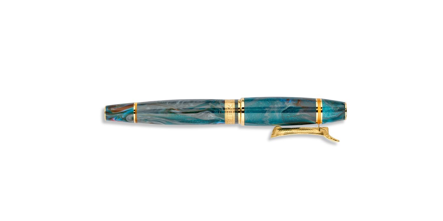 Delta Indigenous People - Bajau Limited Edition Fountain Pen Steel Medium # 6 Nib Plus Free bottle of ink