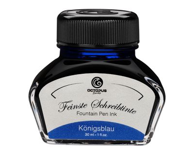 Octopus Fountain pen ink Royal Blue erasable. 30 ml