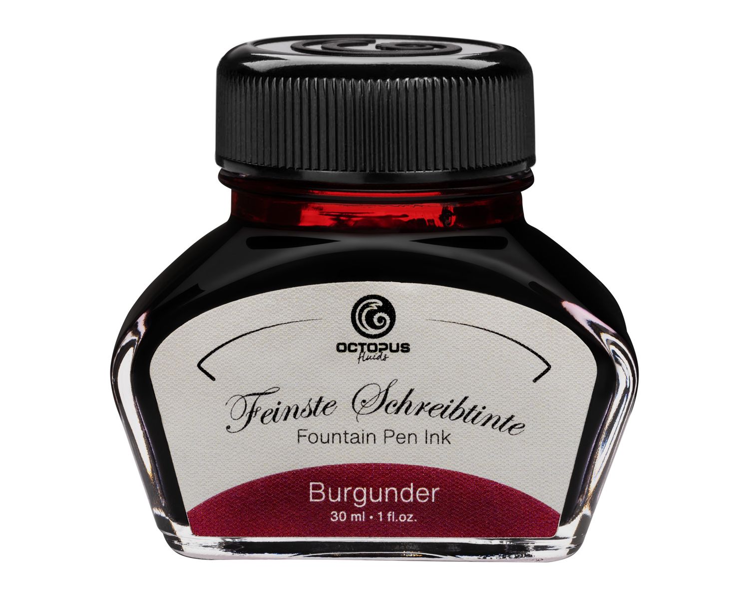 Octopus Fountain pen ink Burgundy. 30 ml