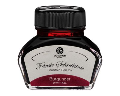 Octopus Fountain pen ink Burgundy. 30 ml