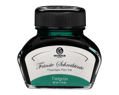 Octopus Fountain pen ink Deep Green. 30 ml