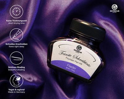 Octopus Fountain pen ink Lilac. 30 ml