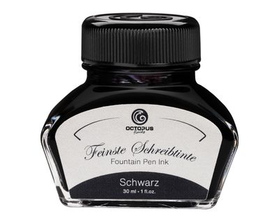 Octopus Fountain pen ink Black. 30 ml