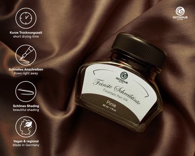 Octopus Fountain pen ink Pine. 30 ml