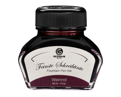 Octopus Fountain pen ink Wine Red. 30 ml