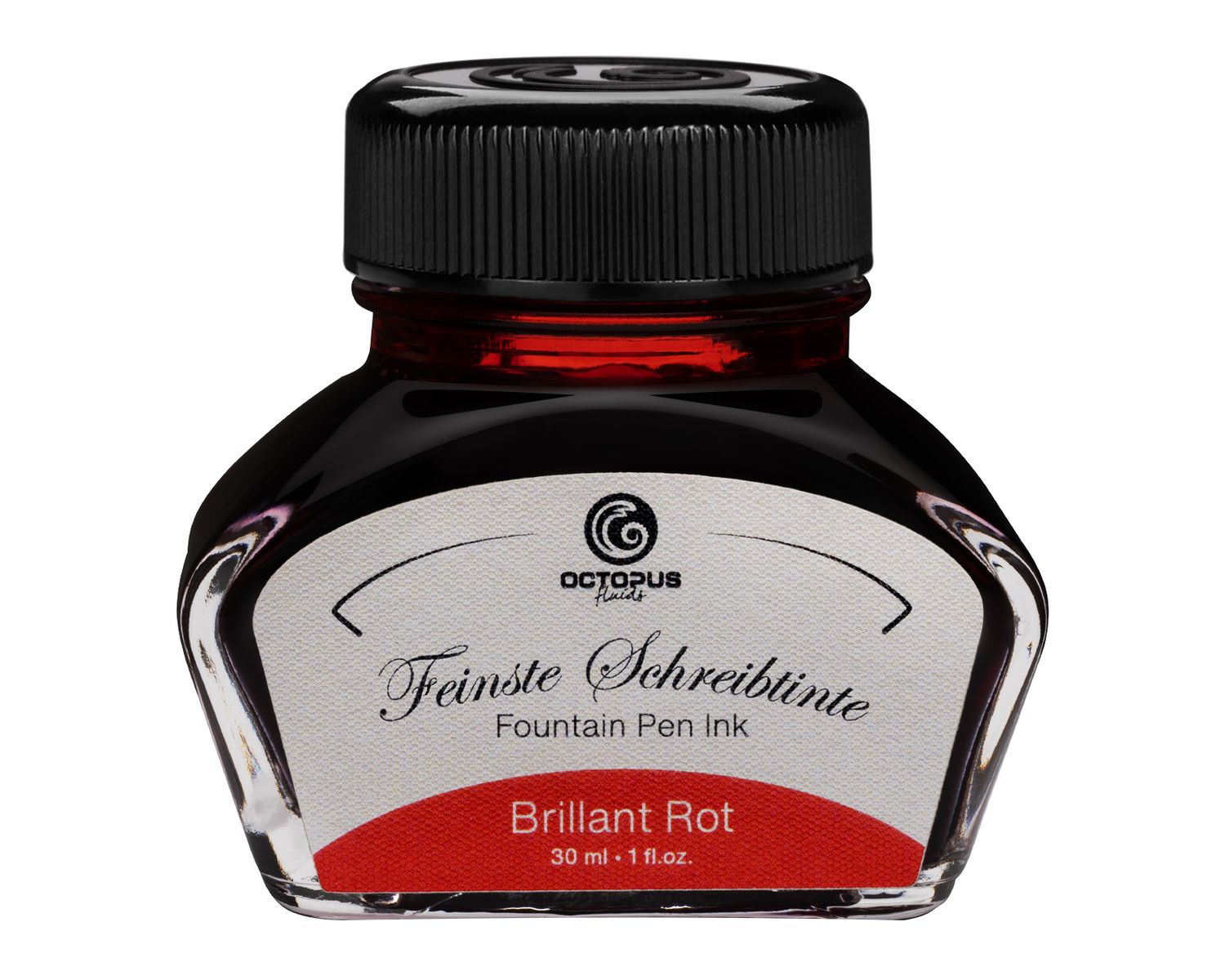 Octopus Fountain pen ink Brilliant Red. 30 ml