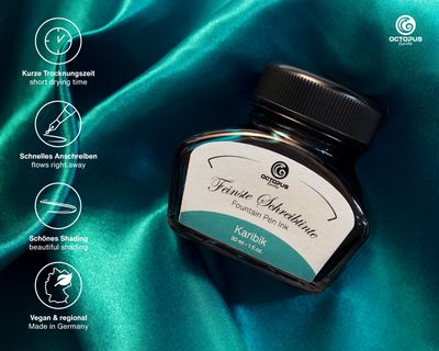 Octopus Fountain pen ink Caribbean. 30 ml