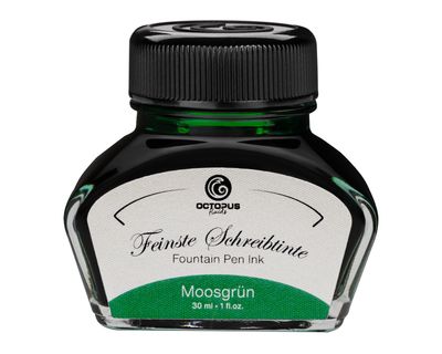 Octopus Fountain pen ink Moss Green. 30 ml