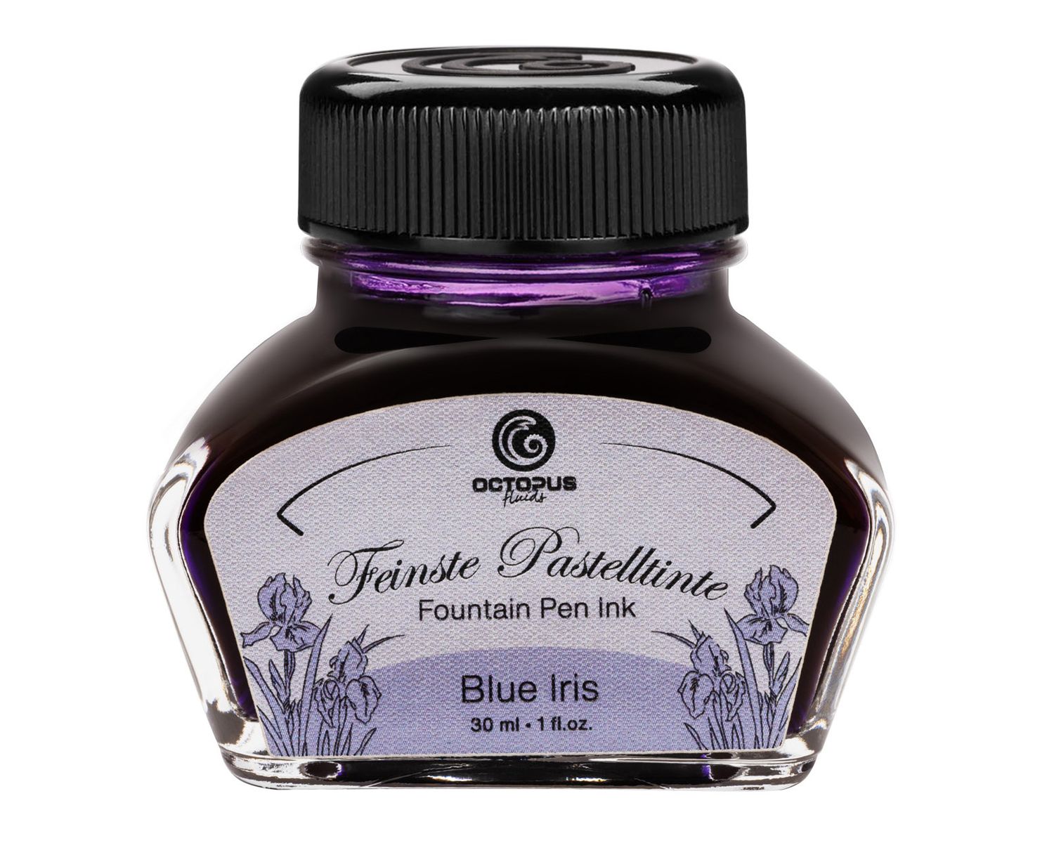Octopus Fountain pen ink pastel Blue Iris. 30 ml