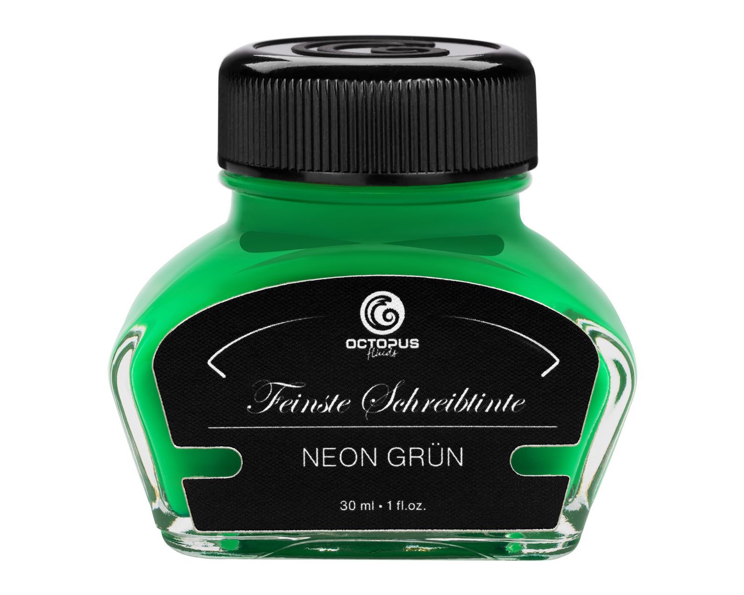 Octopus Fountain pen ink Neon Green, pigmented, fluorescent, 30 ml