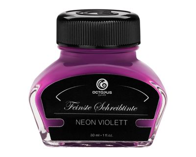 Octopus Fountain pen ink Neon Violet, pigmented, fluorescent, 30 ml