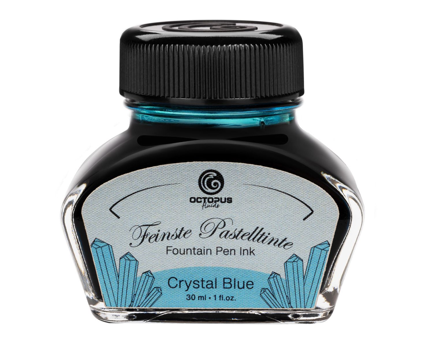 Octopus Fountain pen ink pastel Crystal Blue. 30 ml
