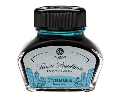 Octopus Fountain pen ink pastel Crystal Blue. 30 ml