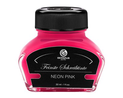 Octopus Fountain pen ink Neon Pink, pigmented, fluorescent, 30 ml