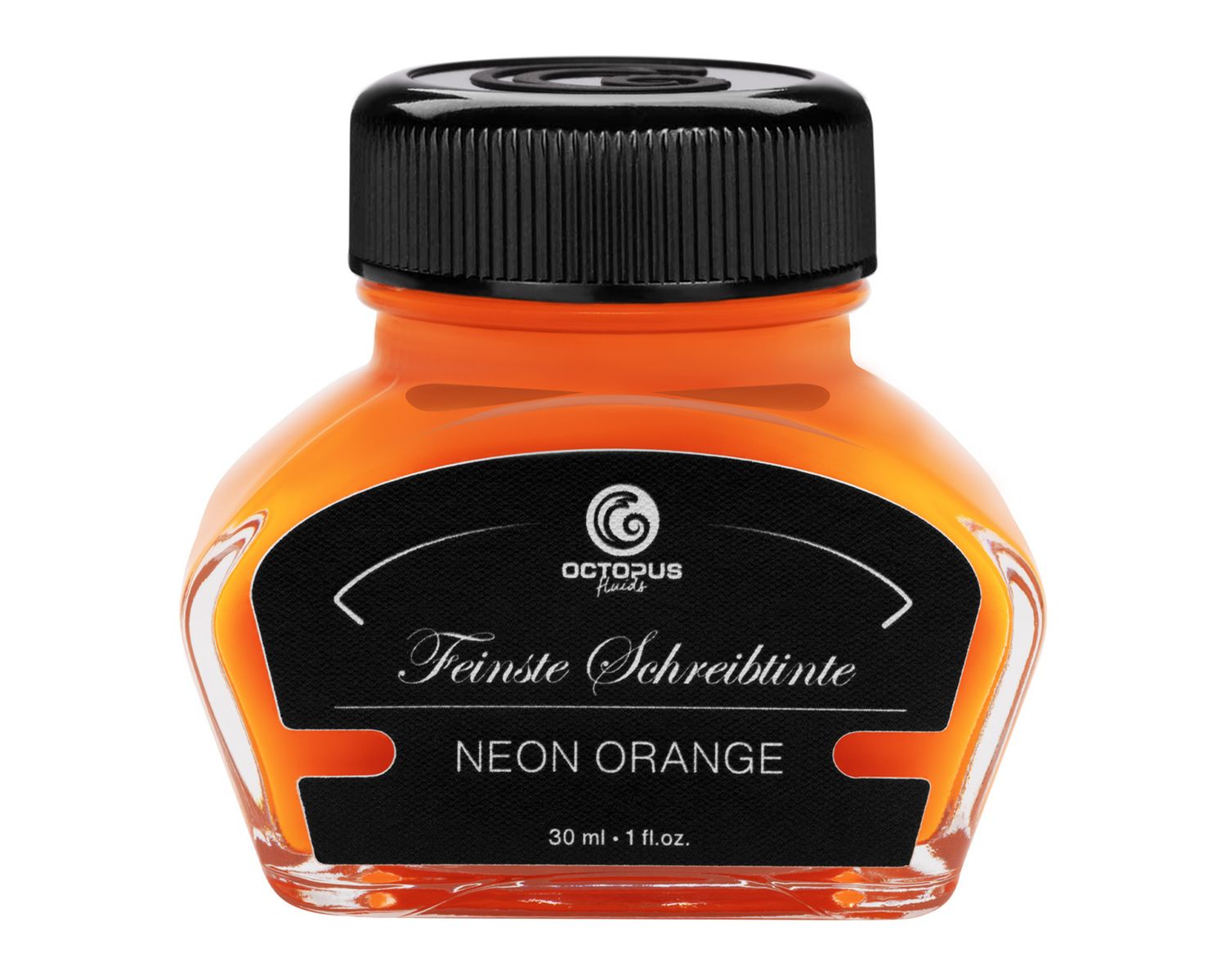 Octopus Fountain pen ink Neon Orange, pigmented, fluorescent, 30 ml