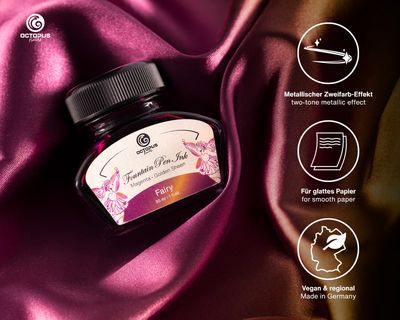 Octopus Fountain Pen Ink Sheen, Fairy, violet, 30 ml
