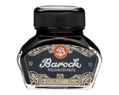 Octopus Barock 1910 Fountain Pen Ink Anthracite, grey, 30 ml