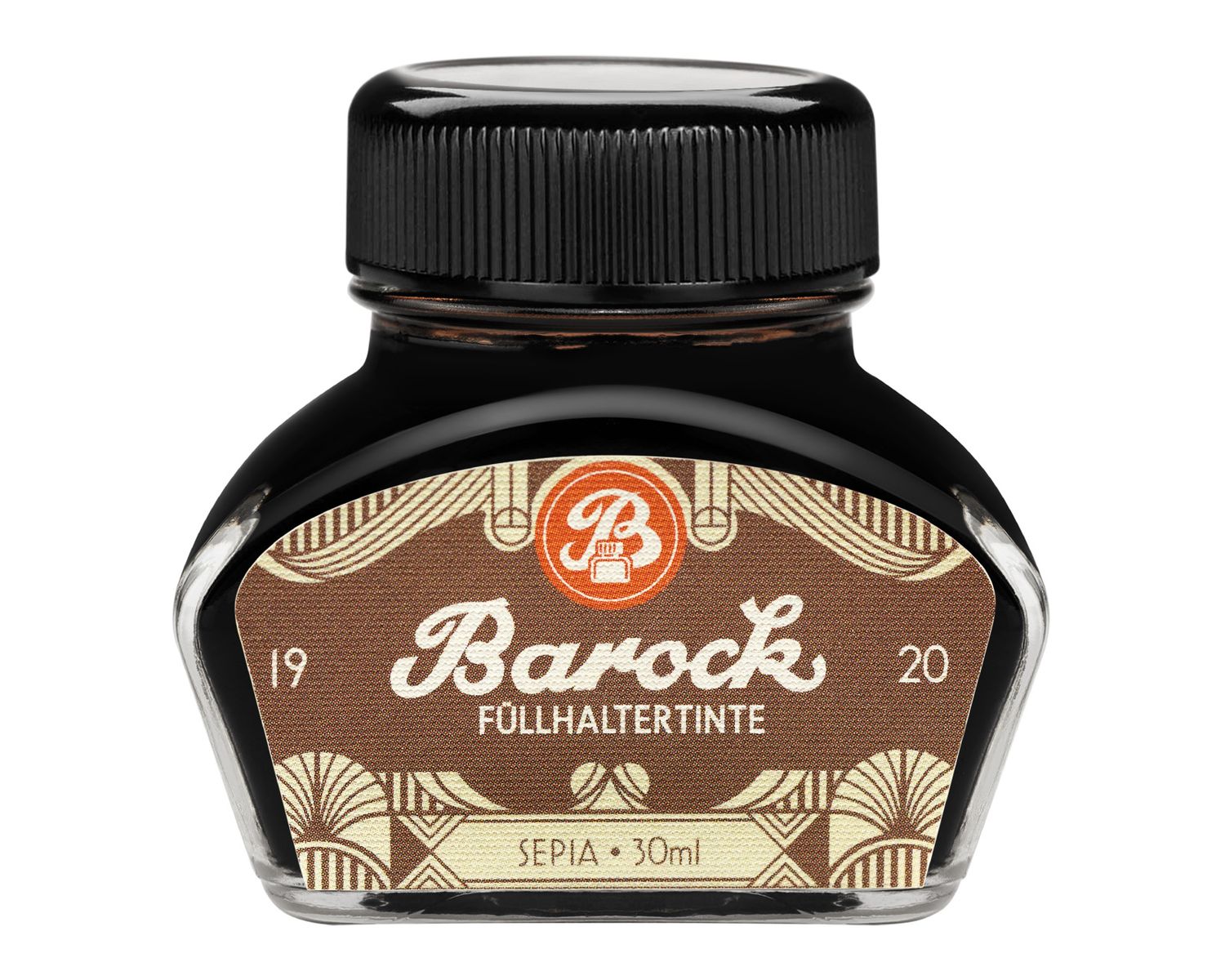 Octopus Barock 1920 Fountain Pen Ink Sepia, brown, 30 ml