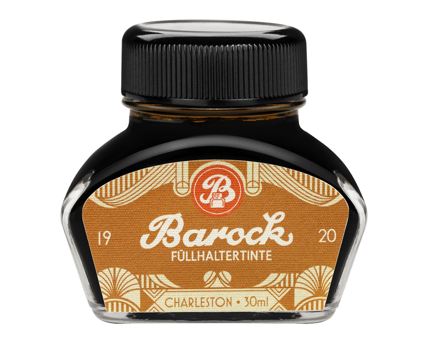 Octopus Barock 1920 Fountain Pen Ink Charleston, yellow-brown, 30 ml