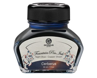 Octopus Fountain Pen Ink Sheen, Cerberus, blue, 30 ml