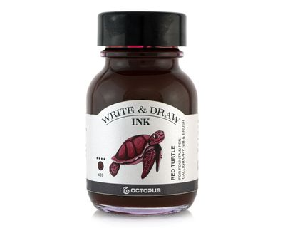 Octopus Write and Draw Ink 380 Red Turtle, pigmented, waterproof, document-proof, 50 ml