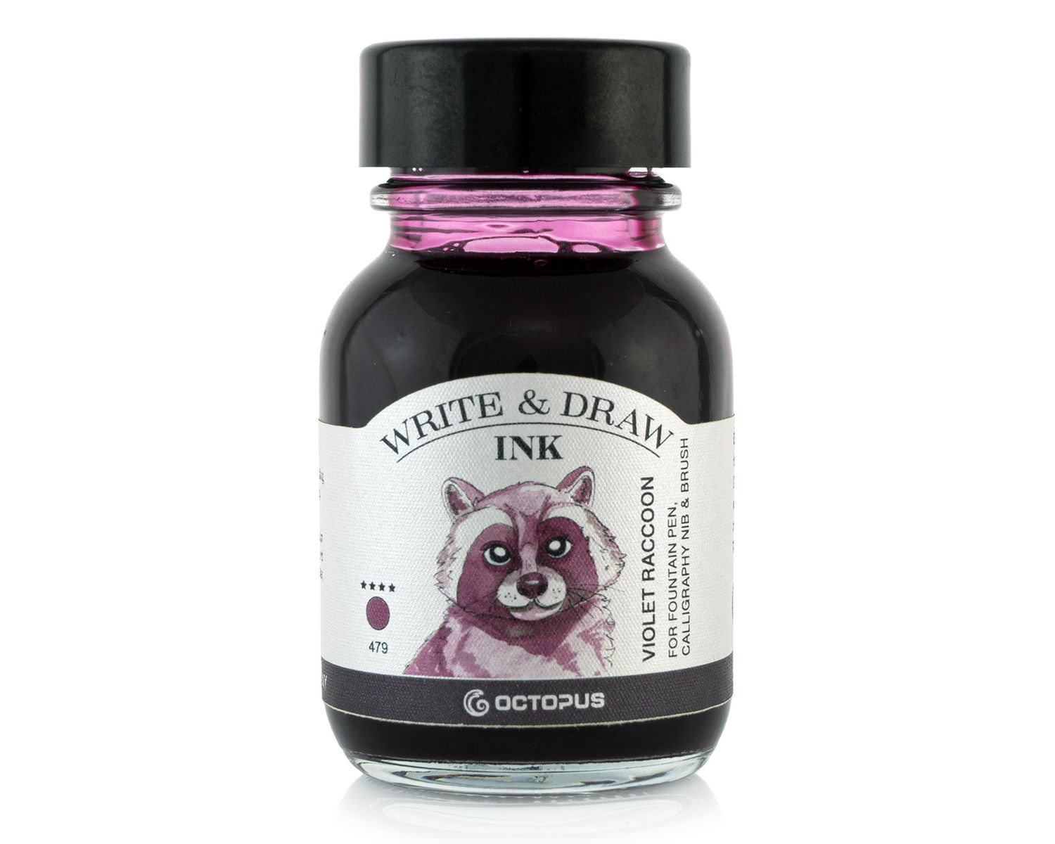 Octopus Write and Draw Ink 380 Violet Raccoon, pigmented, waterproof, document-proof, 50 ml
